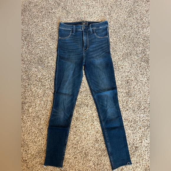 Womens Abercrombie (high rise legging Jean). Raw hem - Picture 1 of 5